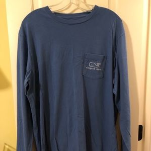 Blue vineyard vines men’s long sleeve shirt